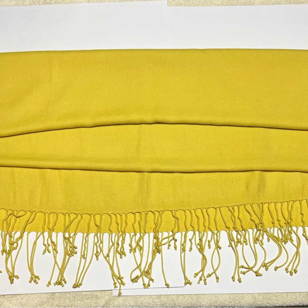 Large yellow scarf
